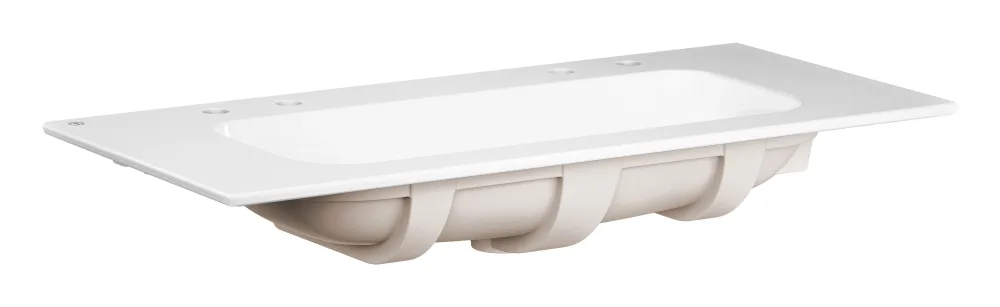Gustavsberg Artic Slim 4GA08K01 Möbeltvättställ 80 cm, vit, 2 blandarhål 80 cm - Bild 2