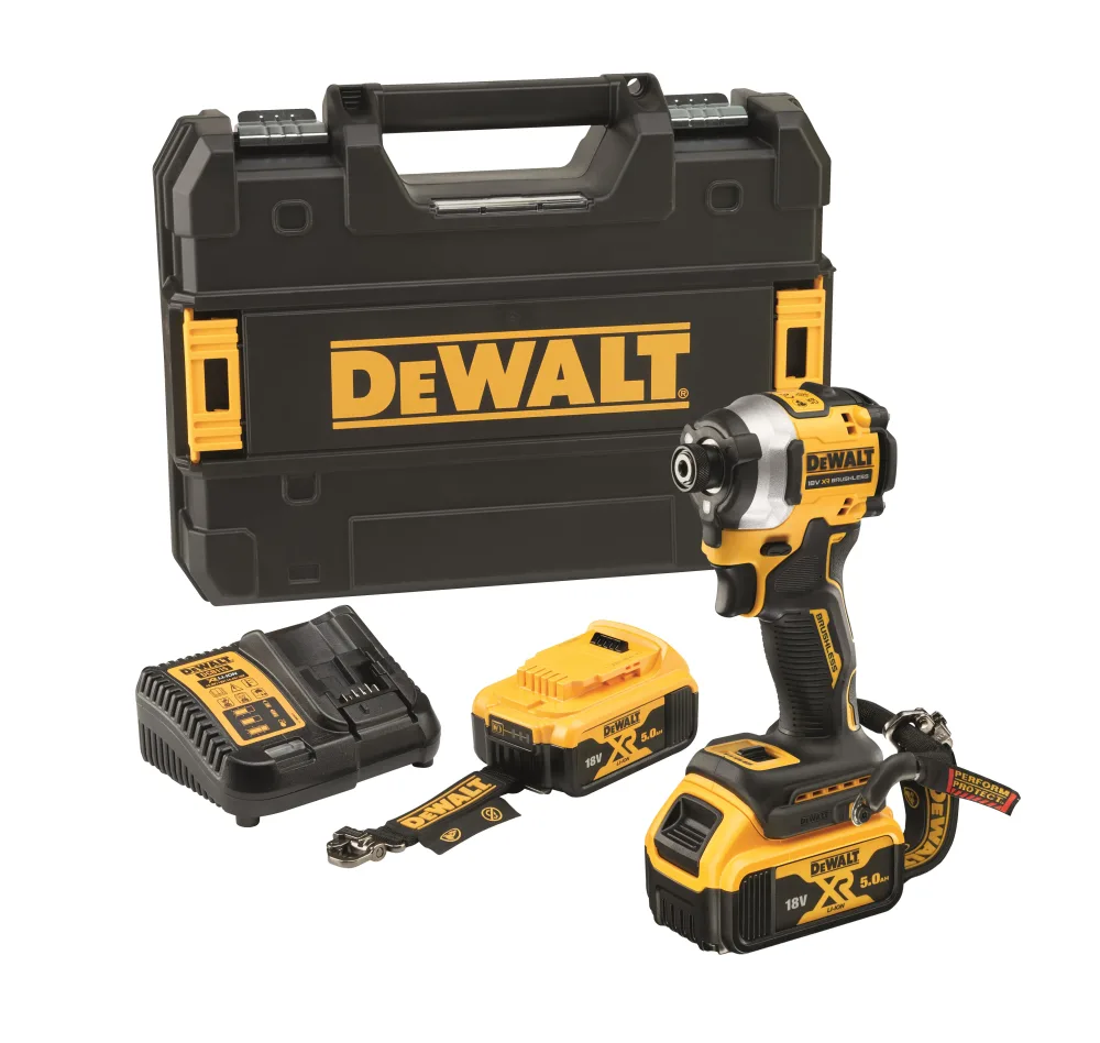 Dewalt DCF850P2LRT-QW Slagskruvdragare med batteri och laddare