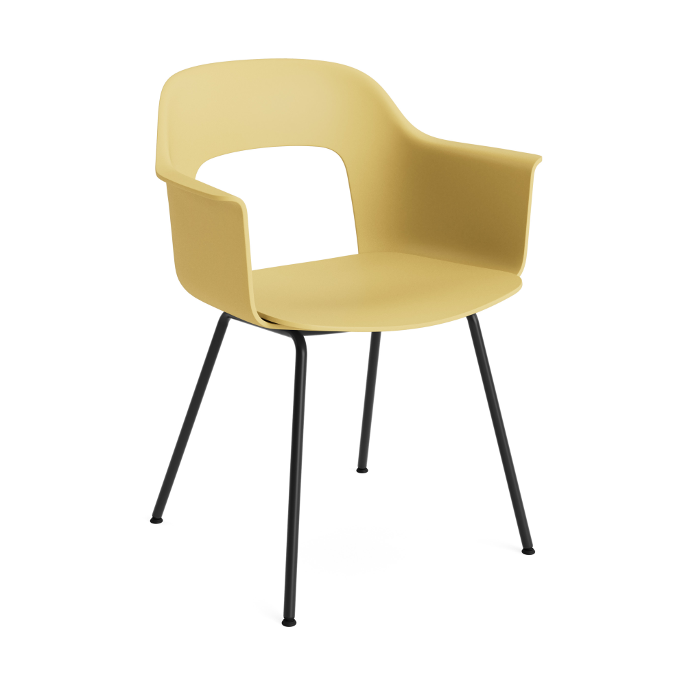 Layout Armchair 211 karmstol, Biscotti-svartlackerad stål