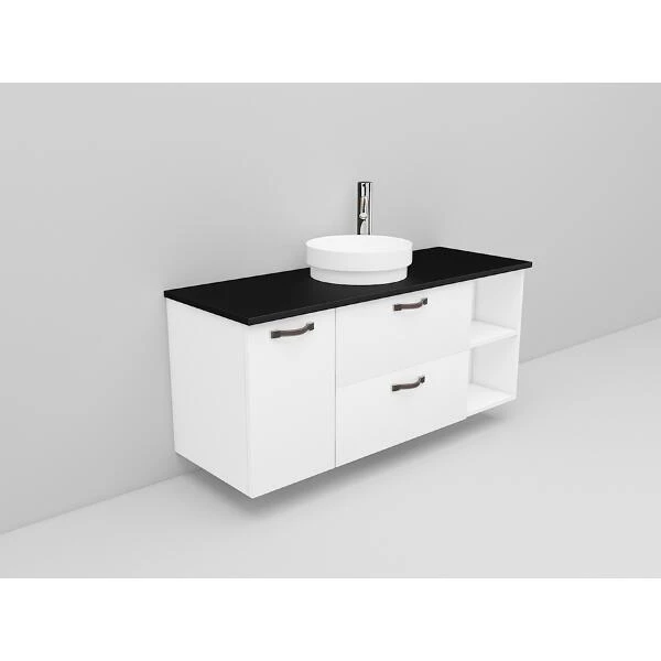 Badrumsmöbel Flexline Modell 167 120cm, Vit, Slät | Stuvbutiken