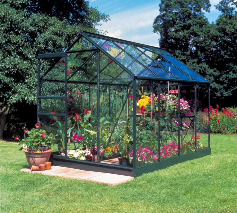 Halls Popular 86 F09895 Växthus 5,0 m², grön