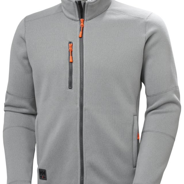 FLEECEJACKA HELLY HANSEN KENSINGTON STICKAD, POLARTEC LJUSGRÅ M