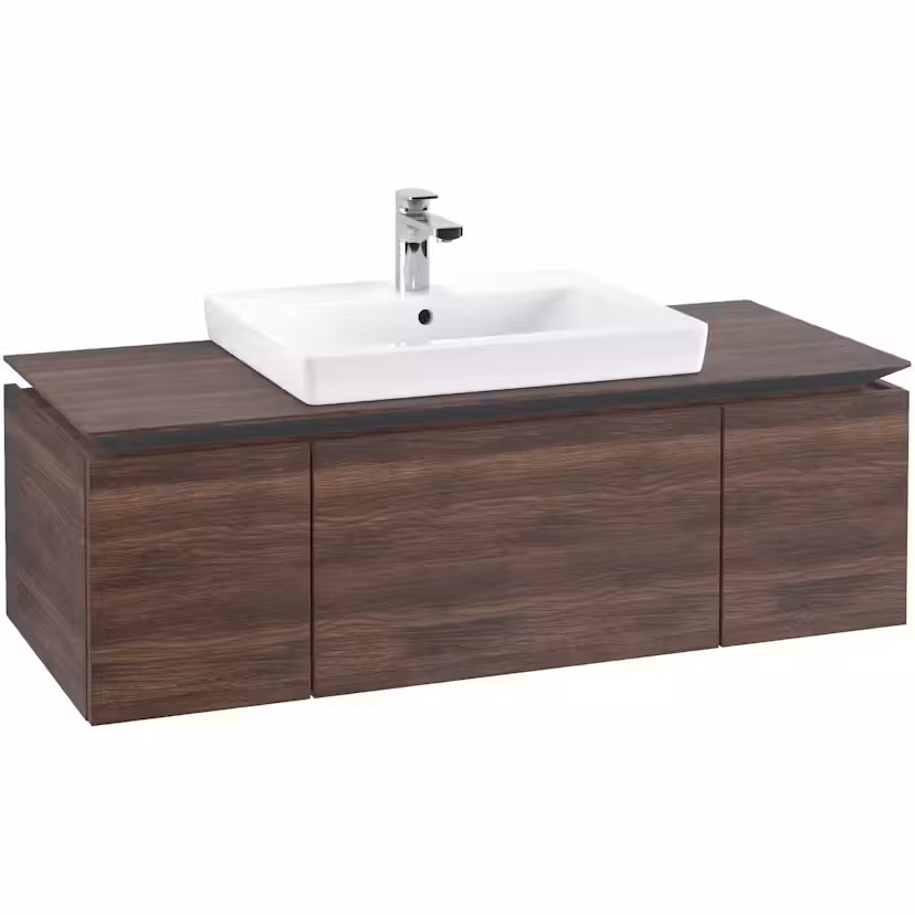 Tvättställsskåp Villeroy & Boch Legato Kompakt med 3 Lådor för Tvättställ Arizona Ek, B: 1200 mm utan Belysning