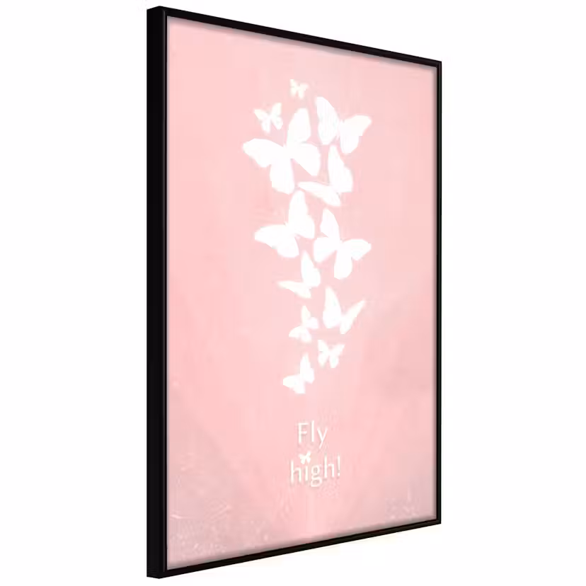 Poster Artgeist Affisch Fly High! Svart ram, 30x45 cm
