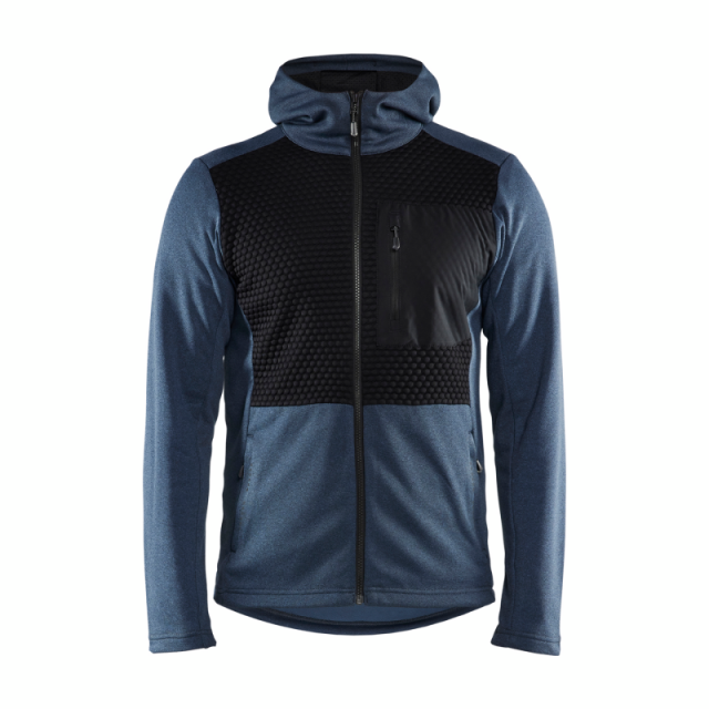 LUVTRÖJA BLÅKLÄDER 3540 2533 FULL ZIP, NUMB BLUE/BLACK XL