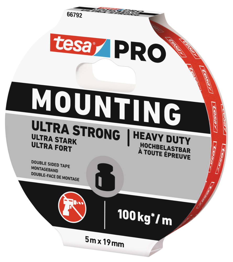 MONTERINGSTEJP TESA PRO ULTRA STRONG 19MM 5M