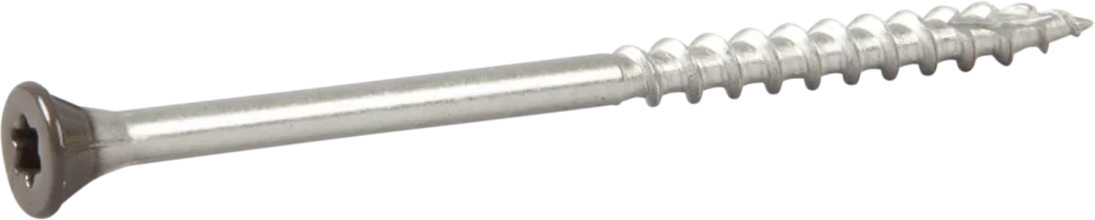 ESSVE 537372 Fasadskruv 4,4x72 mm, rostfri/syrafast A4, band. Brun, 250-pack - Bild 2