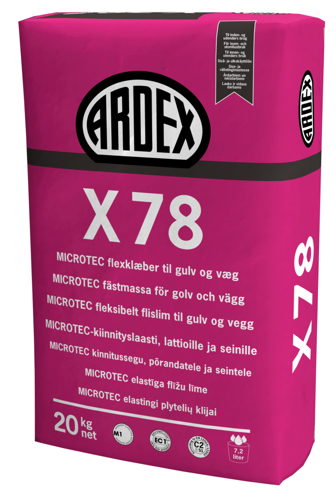 FÄSTMASSA X78 GRÅ 20KG LAGRINGSTID 12MÅN ARDEX