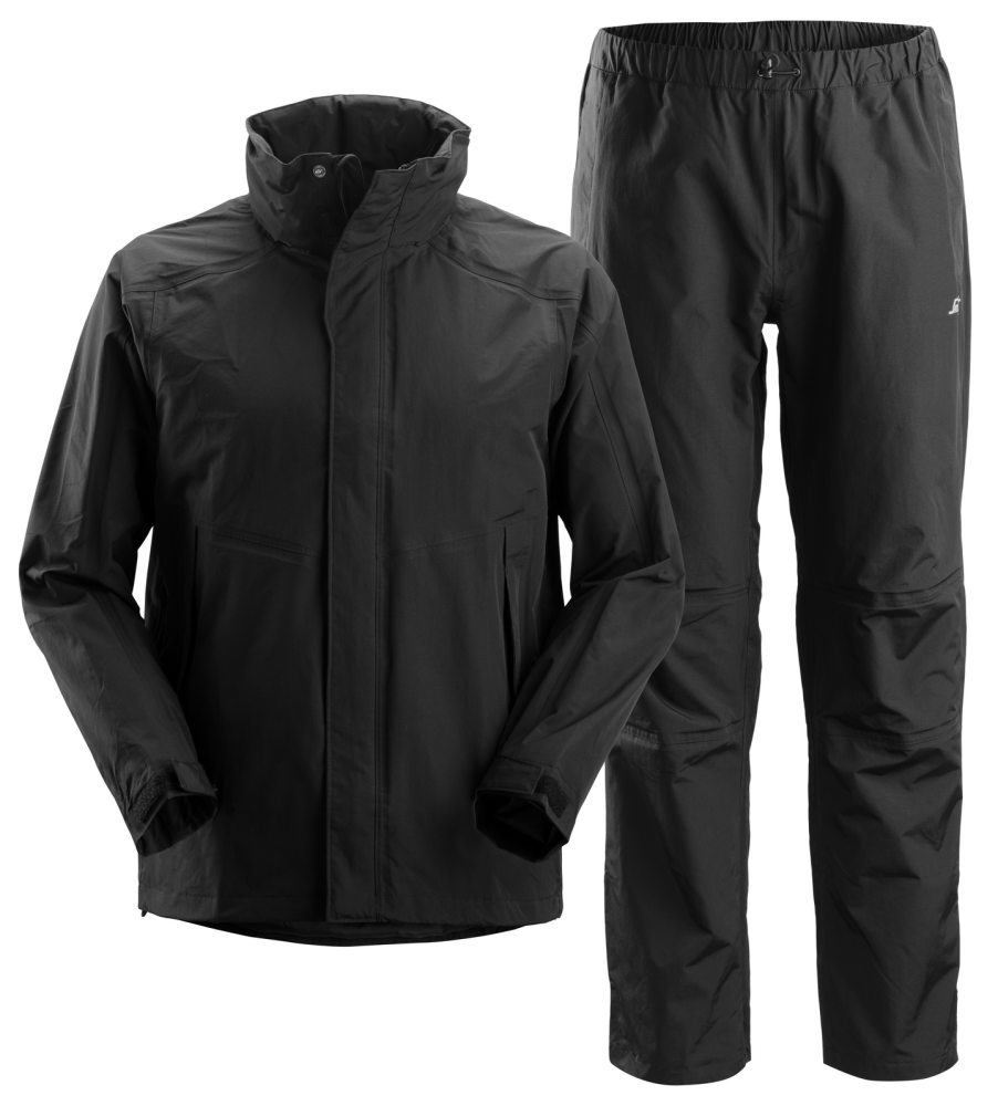REGNSTÄLL SNICKERS WORKWEAR 8378 SVART XS, BYXA+JACKA
