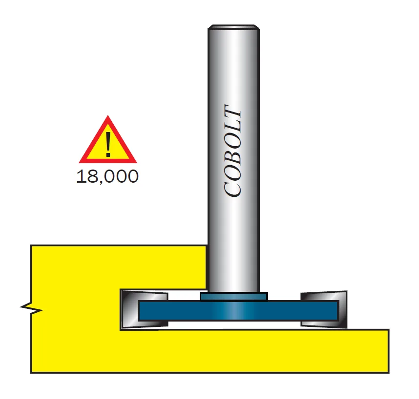 Cobolt 213-050 Skivnotfräs utan lager L=5 mm, D=36 - Bild 2