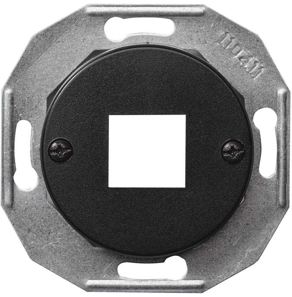 Schneider Electric Actassi Centrumplatta svart, utan ram 2x8 poler