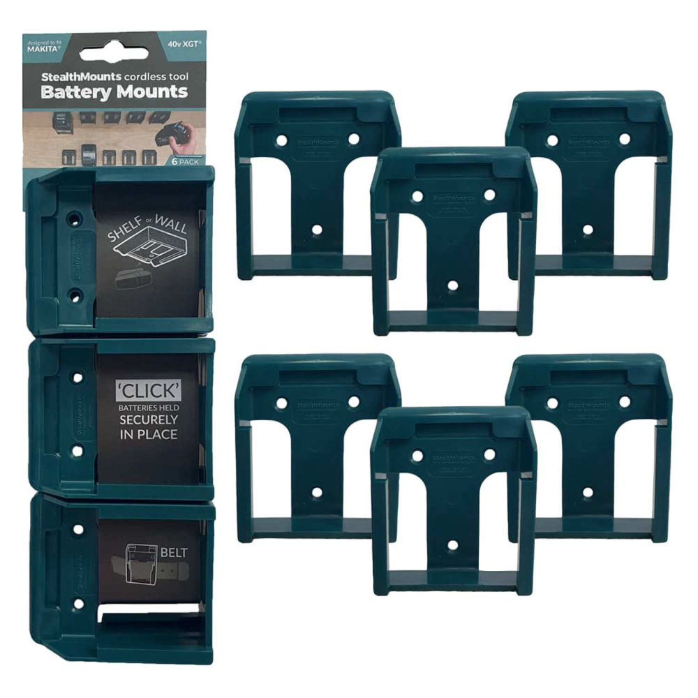 BATTERIHÅLLARE STEALTHMOUNTS MAKITA 40V 6ST