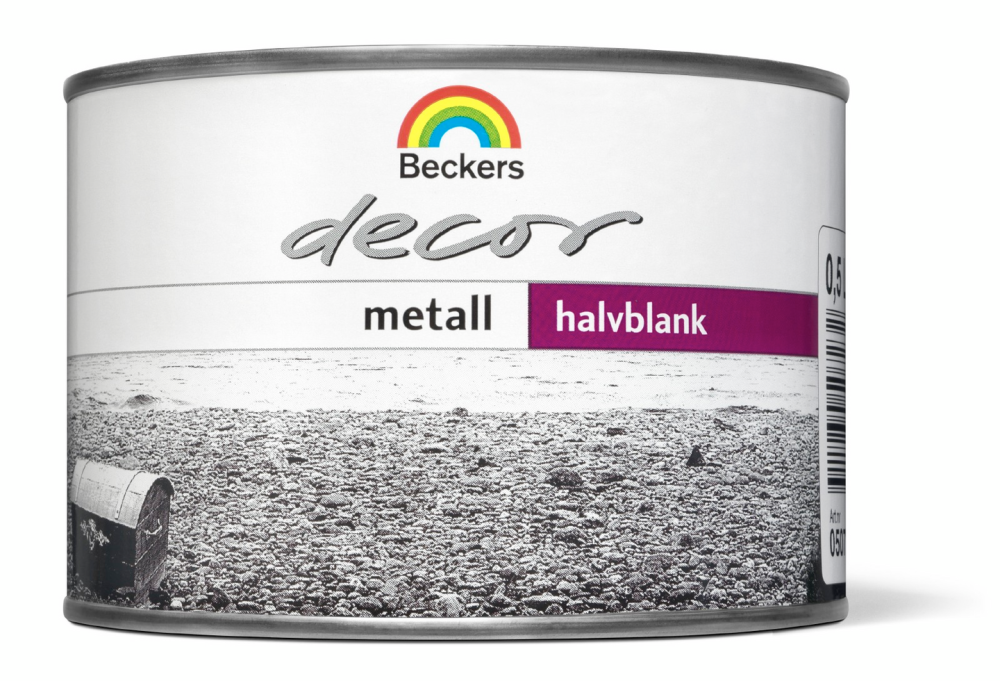 DECOR METALL SILVER 0,5L FÖR VÄGG OCH MÖBEL