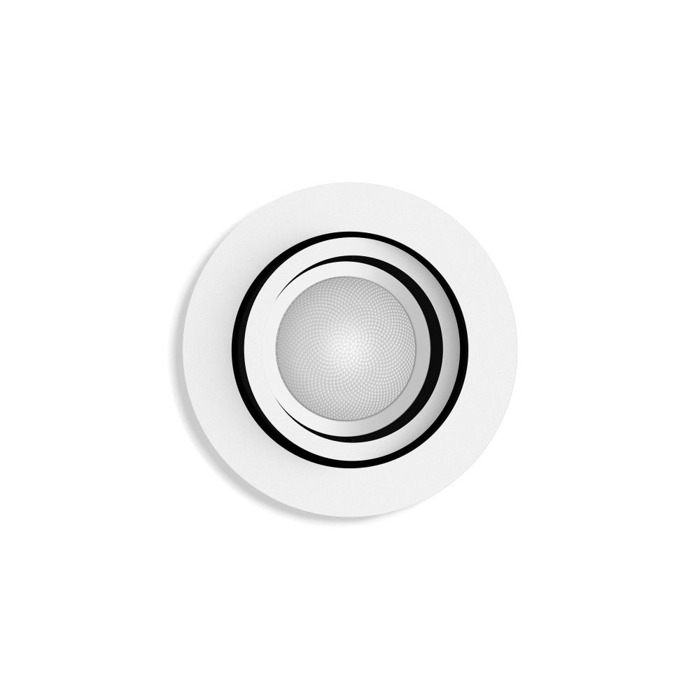 Kjøp Philips Hue Spotlight innfelt Milliskin HUE, 4,2W, hvit