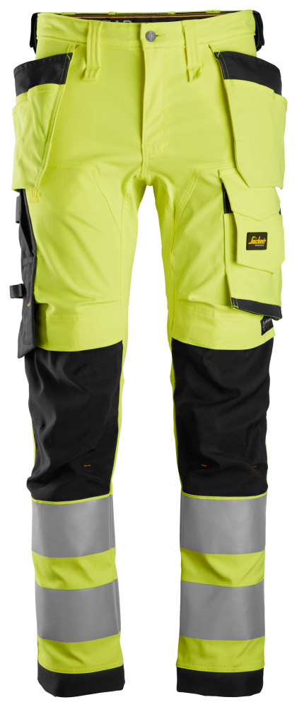 BYXA SNICKERS WORKWEAR 6243 STRETCH HF AW 54, VARSELGUL/SVART