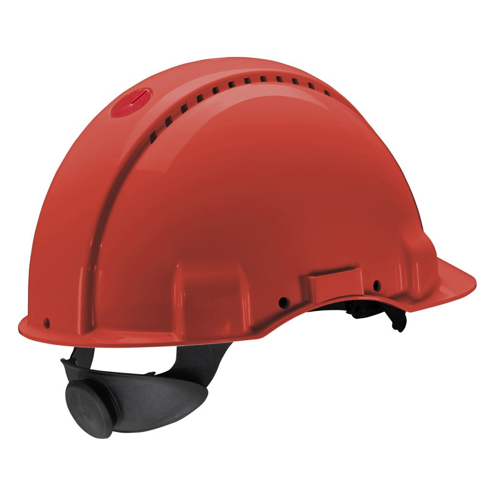Kjøp 3M Beskyttelseshjelm Uvicator, rattjustering, ventilert, rød, G3000NUV-RD