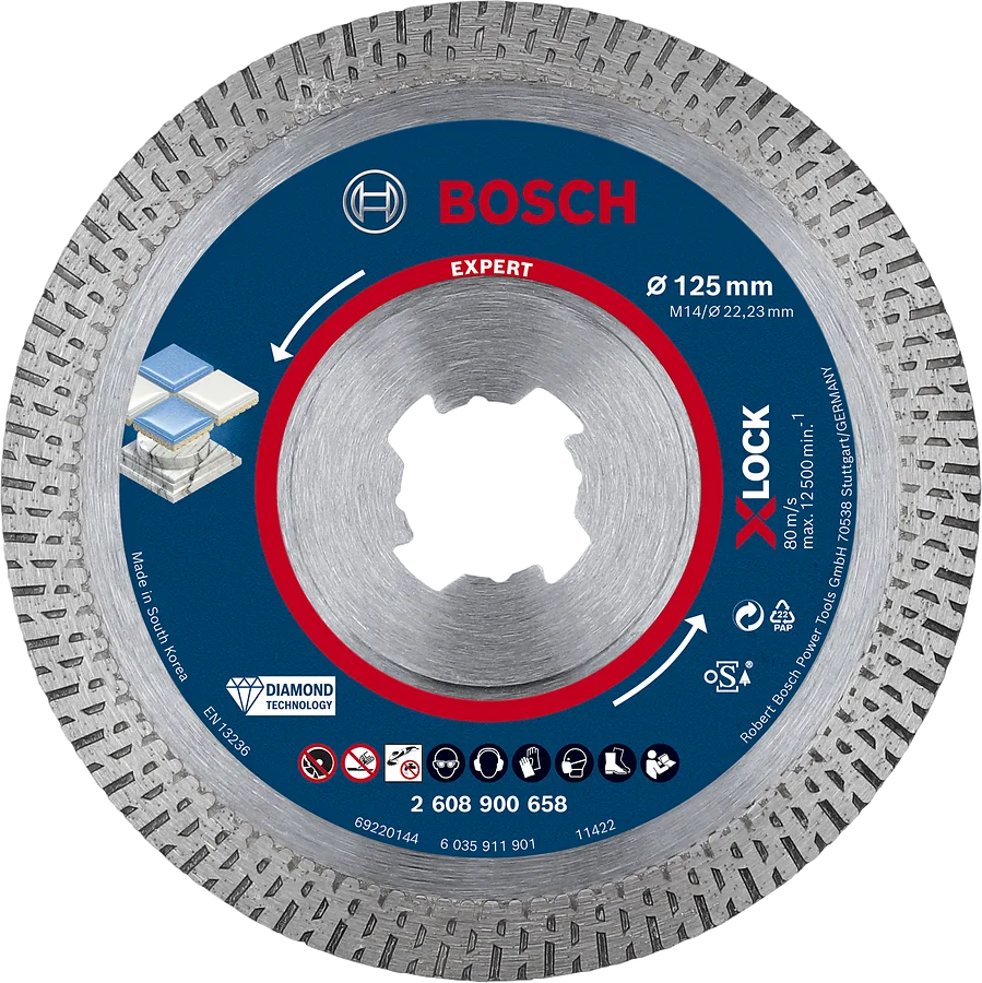 Bosch Expert Hardceramic Diamantkapskiva med X-LOCK. Ø 125 mm