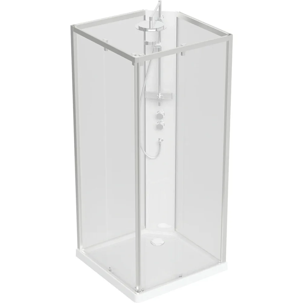 Contura Showerama Comfort Square Duschkabin 900x900 mm Vit