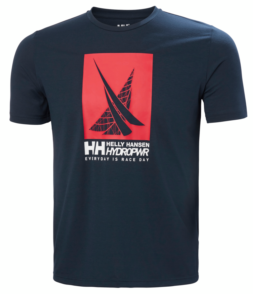 HP HELLY HANSEN RACE GRAPHIC T-SHIRT XL MAR, MARIN