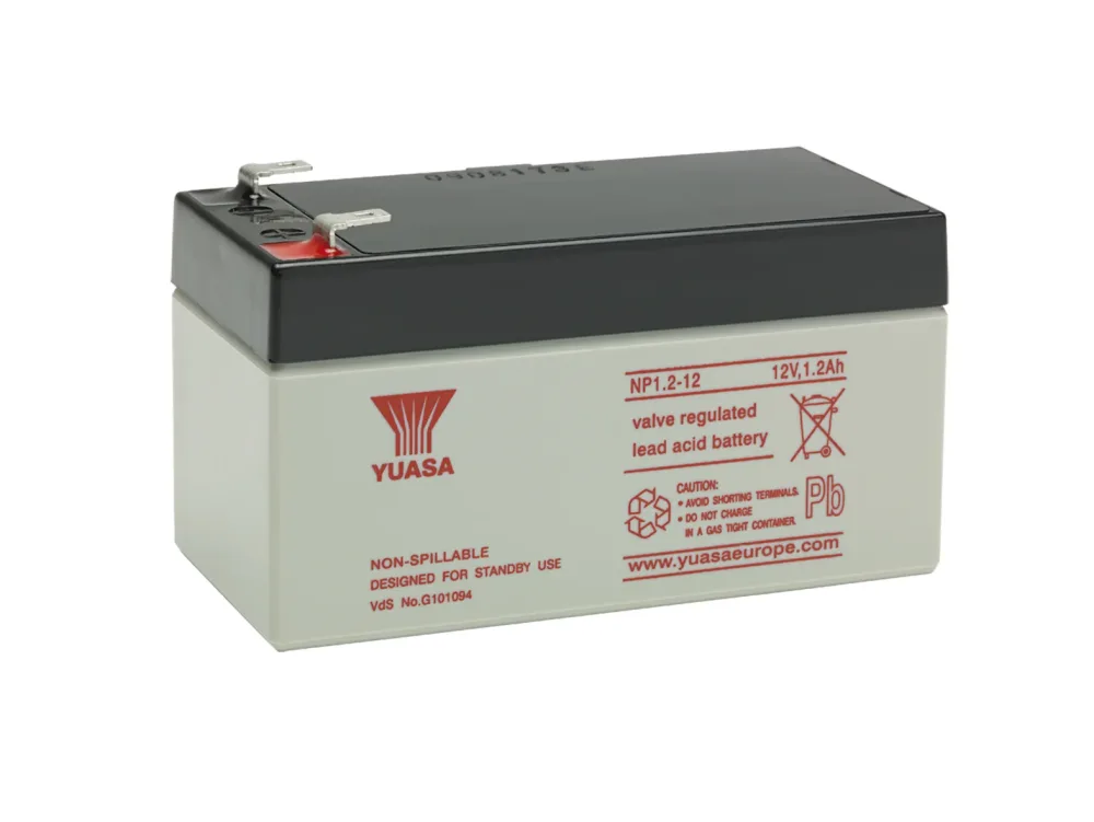 Yuasa NP1.2-12 Batteri 12V, 1,2 Ah