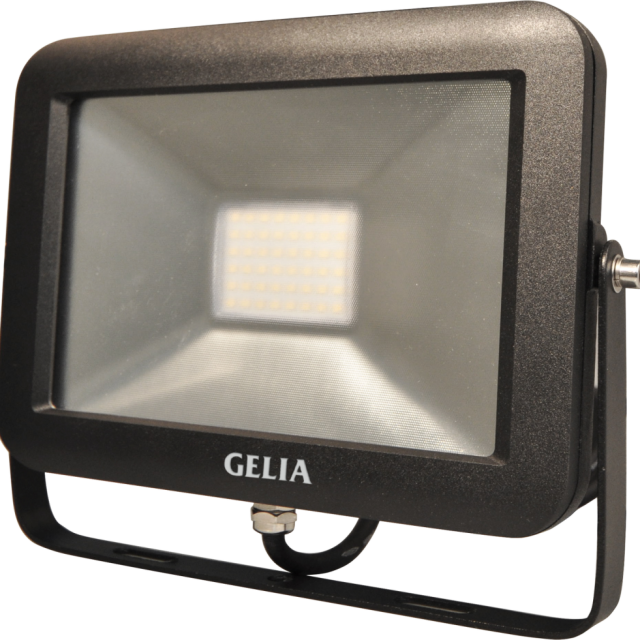 STRÅLKASTARE GELIA LED KABEL0,5M, STICKPROPP IP65 6500K 30W