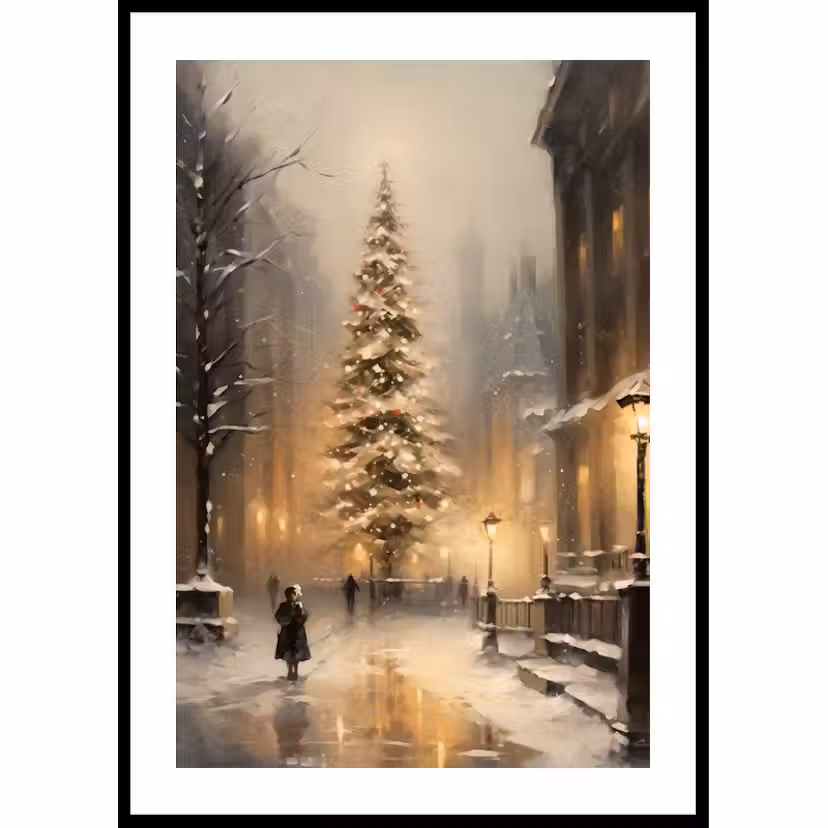 Poster Gallerix Winter Village No5 30x40 cm