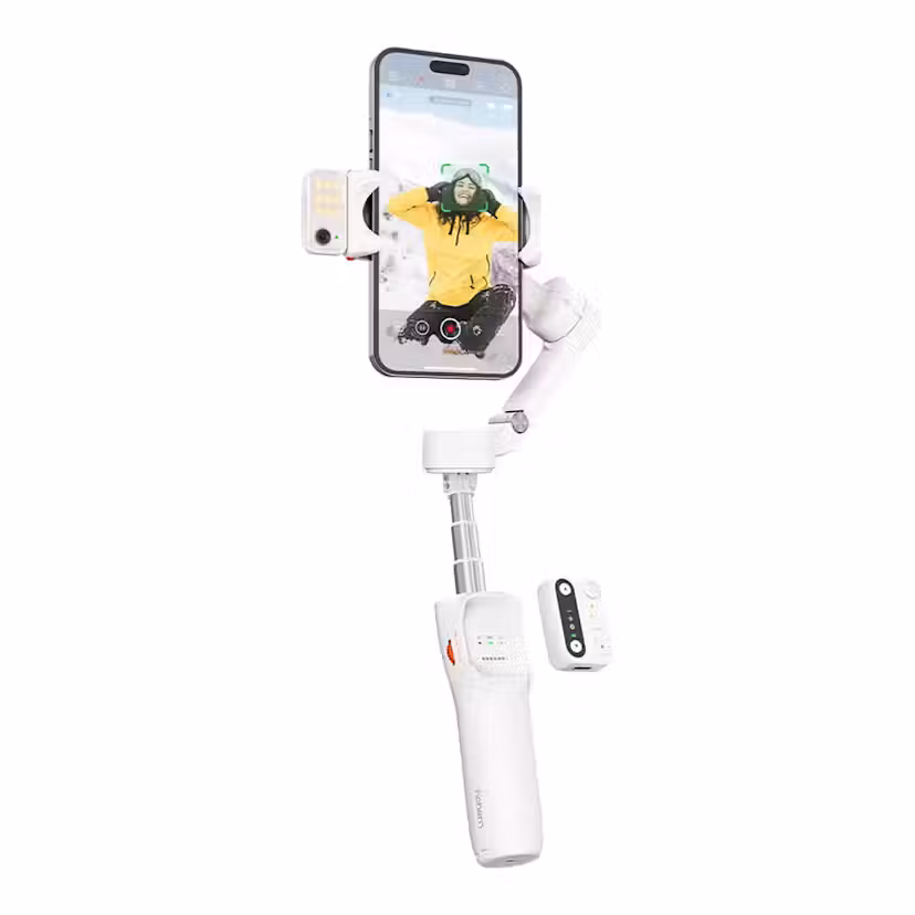 Smartphone Gimbal HOHEM iSteady V3 Kit med AI För Film och Fotografering Färg: Vit