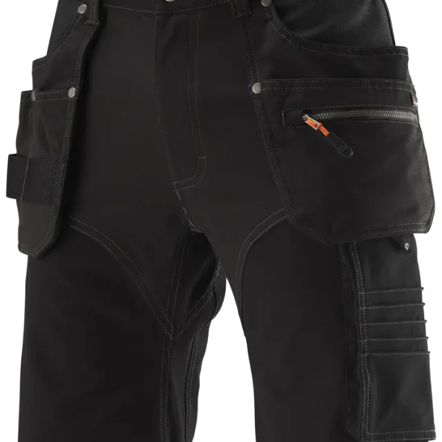 L.Brador 1420P Arbetsshorts svart C46