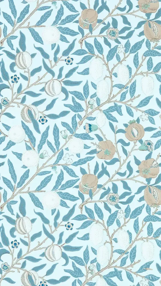 Morris & Co - Fruit Slate/Vellum Simply Morris Wallpapers
