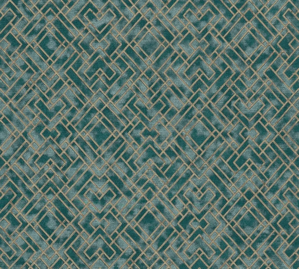 Living Walls Metropolitan Stories III C8828-5 Tapet Grön/metallic