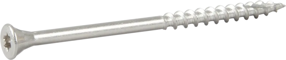 ESSVE 537372 Fasadskruv 4,4x72 mm, rostfri/syrafast A4, band. Brun, 250-pack