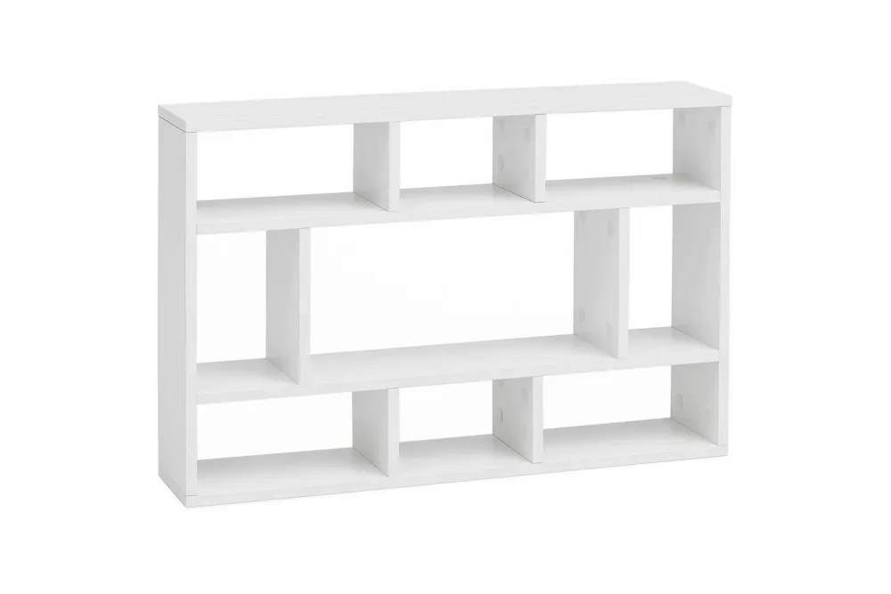 Vägghylla Wohnling melaminbelagd spånskiva, bokförvaring, väggmonterad, modern stil Vit