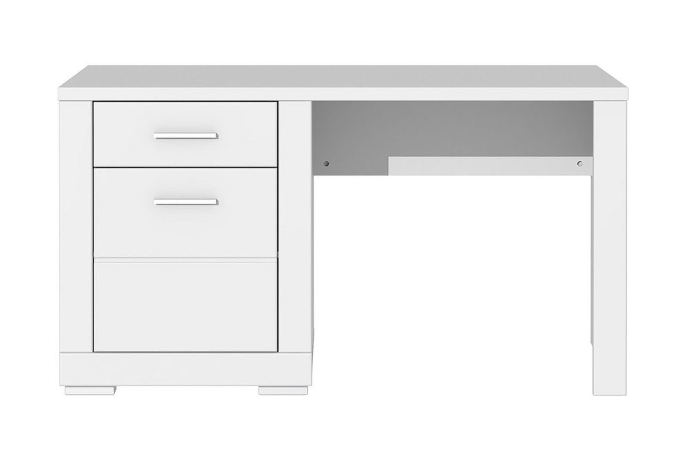 Uzayr Skrivbord 138 cm med Förvaring Hylla + Skåp