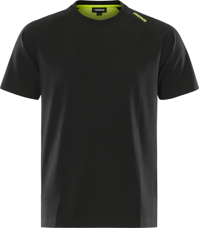 T-SHIRT 7553 GTME HEAVY STRETC SVART/GUL STL M
