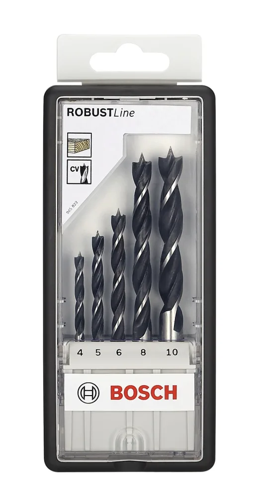 Bosch PRO Wood 2607010527 Träspiralborrsats 5 delar, 4–10 mm