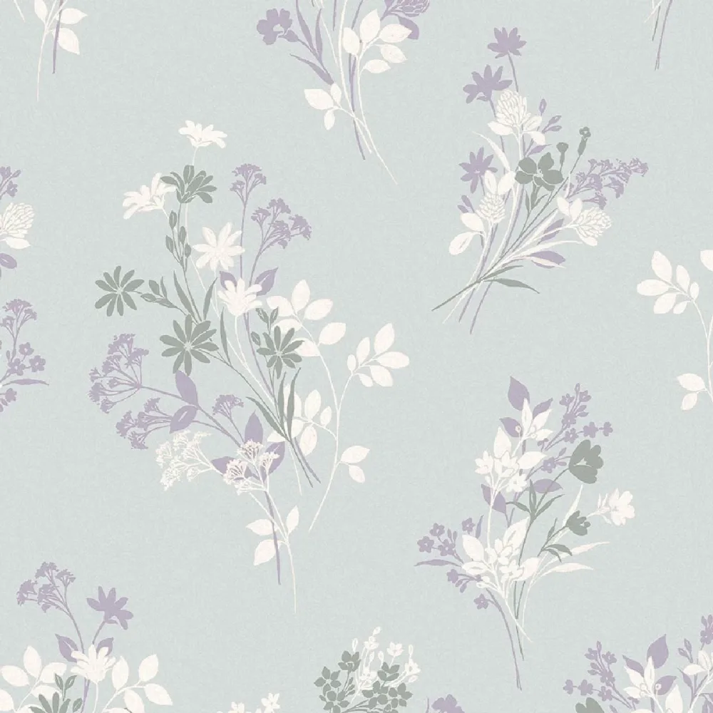 Laura Ashley Vol. 3 Igerna 119857 Turkos Tapet | Stuvbutiken