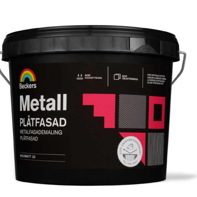 PLÅTFASADFÄRG METALL BAS C 2,7