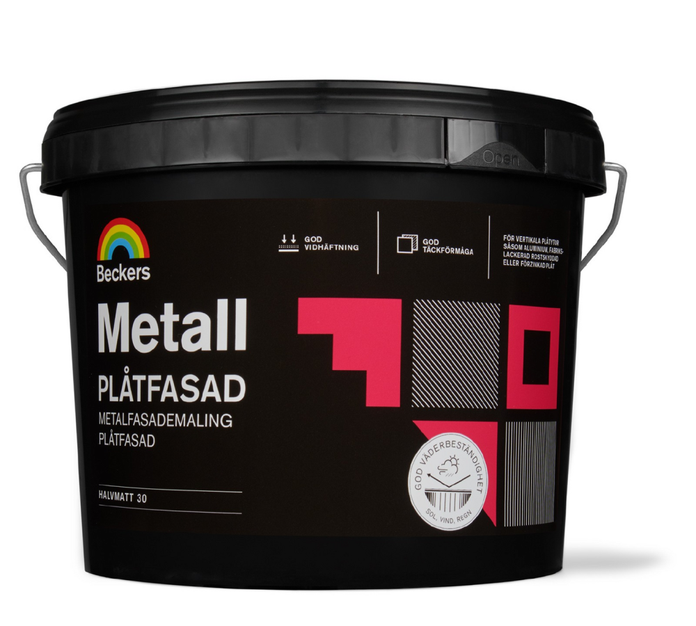 PLÅTFASADFÄRG METALL BAS C 2,7