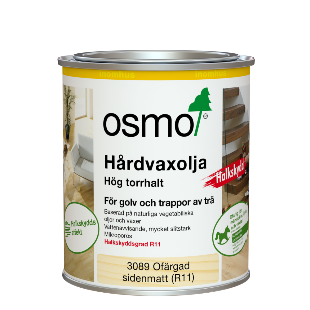 HÅRDVAXOLJA OSMO 3089 SM 0,75 HALKSKYDD R11