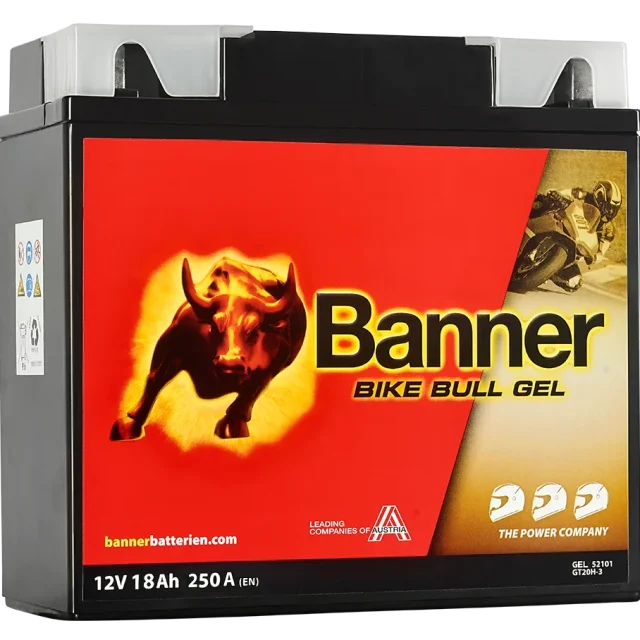 Banner Bike Bull GEL GEL52101 Startbatteri 12V, 19 Ah