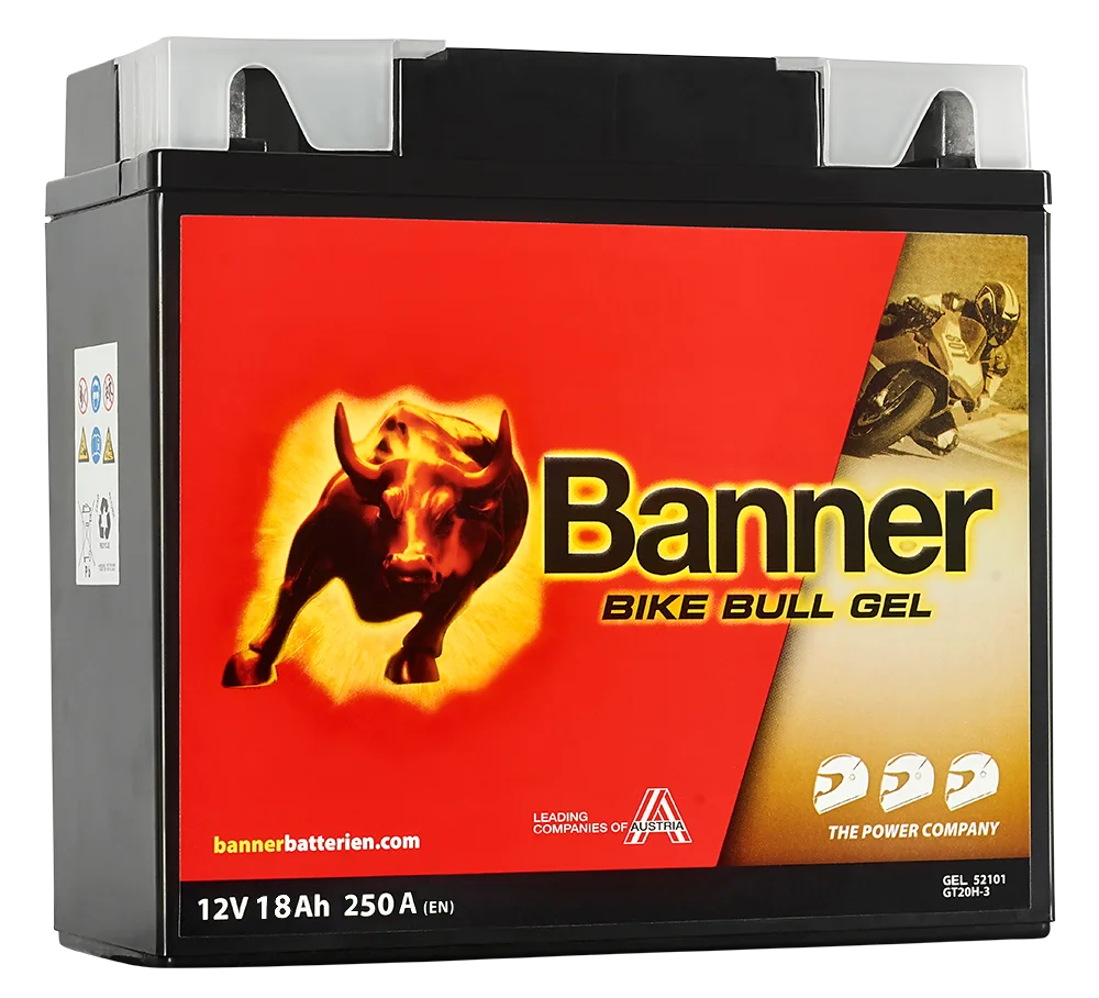 Banner Bike Bull GEL GEL52101 Startbatteri 12V, 19 Ah