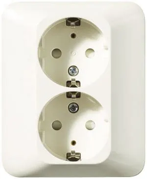 Schneider Electric Trend 183029100 Vägguttag vit Ojordat - Bild 2