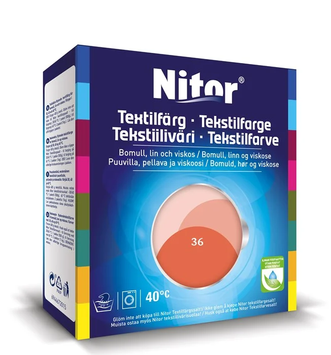 Textilfärg Korall 36