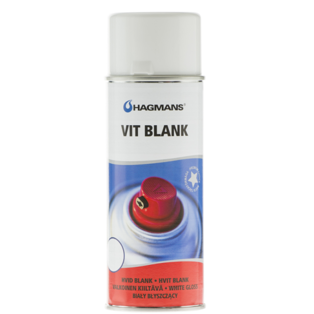 SPRAYFÄRG HAGMANS VIT BL 400ML BLANK