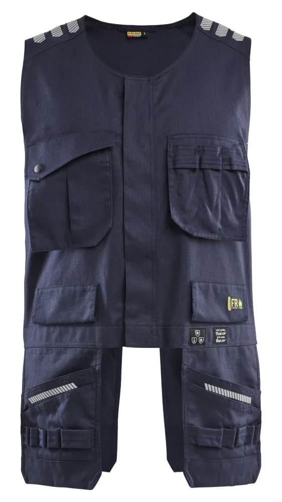 Blåkläder 303915128900XXXL Väst marinblå, flamskyddad XXXL