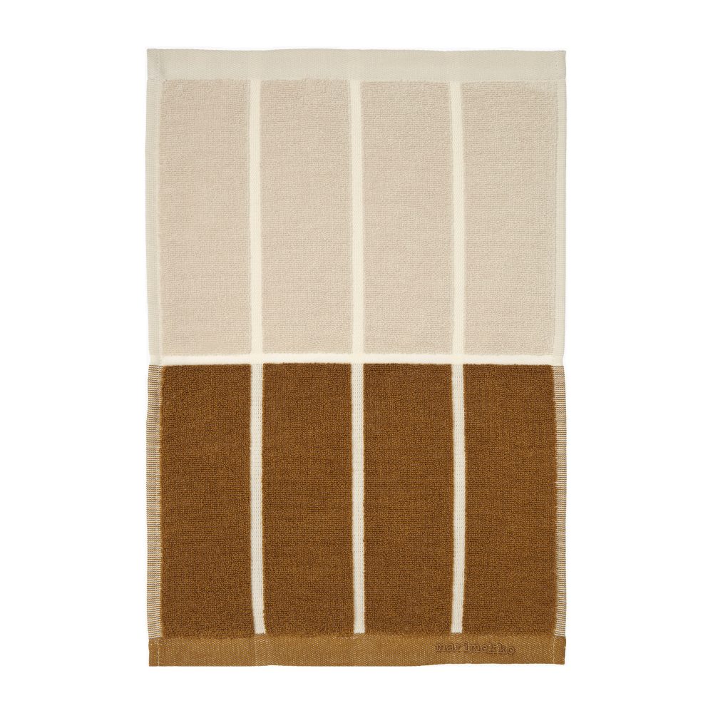 Tiiliskivi handduk 30x50 cm, Mörkgrå-brun-beige