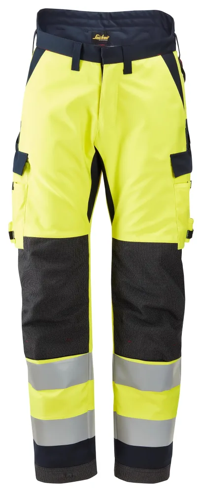 Snickers Workwear 6663 Vinterbyxa varsel, gul/marinblå 54