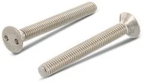 Schäfer & Peters 910324 16 Säkerhetsskruv med tvåhålsdrift, försänkt huvud, M4 M4 x 16 mm, 100-pack