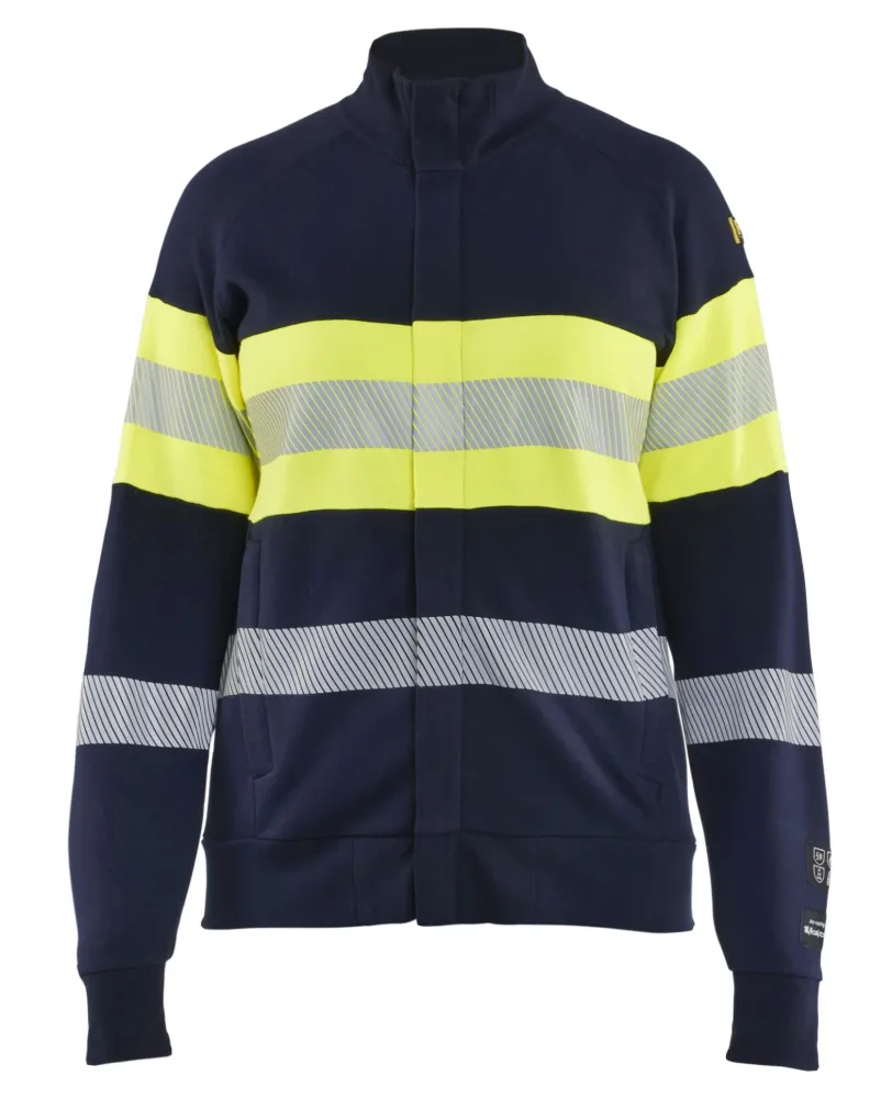 Blåkläder 347217628933XXL Tröja varsel, marinblå/gul, flamskydd XXL - Bild 2
