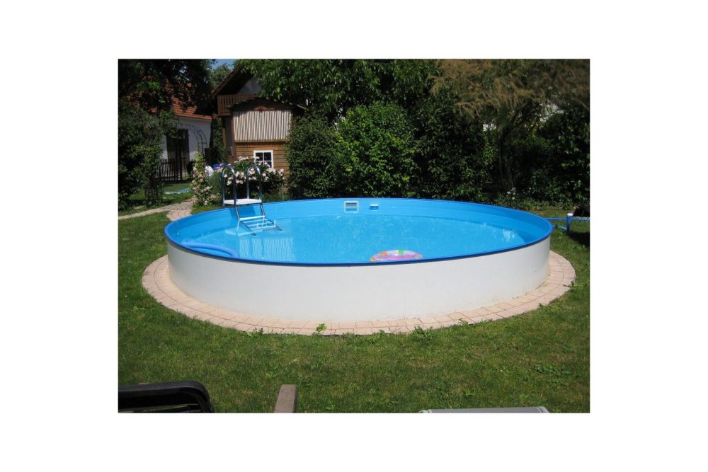 Stålväggspool Planet Pool Premium Rund Ø 3,5 m, Persia Blå, 1,5 m